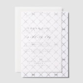 Elegante bruiloft dank u aangepaste bericht overla vellum uitnodigingen (Offset (Uitnodiging))