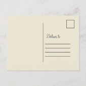 Elegante bruiloft dank u Waterverf Bloemen Goud Briefkaart (Achterkant)