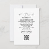 Elegante bruiloft Details Behuizing Kaarten (Voorkant)