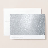 Elegante bruiloft Echte Folie Bedankt Card Kaarten (Met envelop)