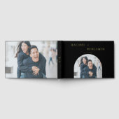 Elegante bruiloft foto Custom Modern Gastenboek (Volledig)