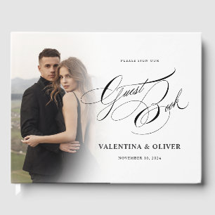 Elegante bruiloft foto display gastenboek