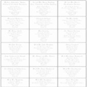 Elegante Bruiloft Gast Lange Adresetiketten Sticker (Voorkant)