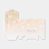 Elegante Bruiloft Gouden Bokeh Sparkle Lights Bedankdoosjes (Uitgevouwen)