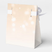 Elegante Bruiloft Gouden Bokeh Sparkle Lights Bedankdoosjes (Achterkant)