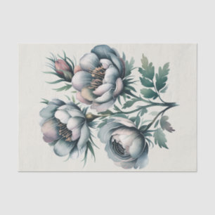 Elegante bruiloft groen en grijs boeket tissuepapier