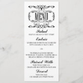  elegante bruiloft menu kaarten (Voorkant)