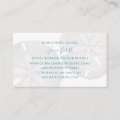 Elegante Bruiloft Minimalistische Zand Dollar RSVP Informatiekaartje (Voorkant)