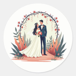 Elegante bruiloft moment Sticker