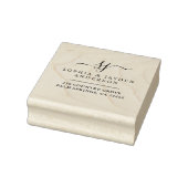 Elegante bruiloft monogram 	rubberstempel (Stempel)