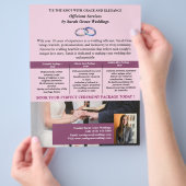 Elegante bruiloft officiële flyer (Hand)