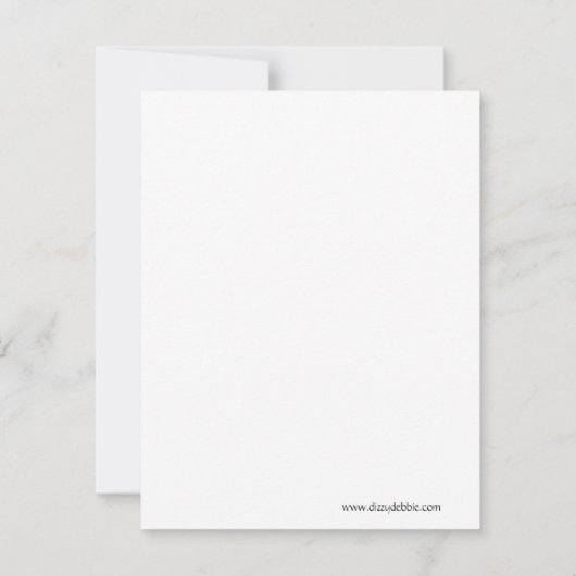 Elegante bruiloft reactie Kaart (Achterkant)