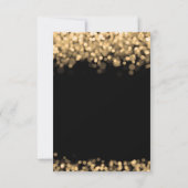 Elegante bruiloft RSVP Gold Lights (Achterkant)