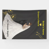 Elegante bruiloft spandoek (Horizontaal)