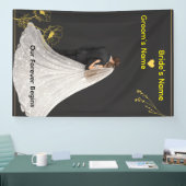 Elegante bruiloft spandoek (Beurs)