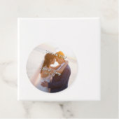 Elegante  bruiloft uitnodiging bedankjes labels (In situ)