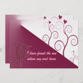 Elegante bruiloft uitnodiging citaten kaart (Voorkant / Achterkant)