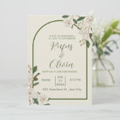 Elegante bruiloft uitnodiging ontwerp – gepersonal (Staand voorkant)