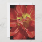 Elegante bruiloft uitnodiging tulp bloem (Achterkant)