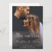 Elegante bruiloft uitnodigingen Kaart (Voorkant / Achterkant)