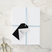 Elegante bruiloft Voeg gepersonaliseerde fotografi Cadeaulabel (Met Touw)