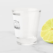 Elegante bruiloft Voeg gepersonaliseerde fotografi Shot Glas (Rechts)