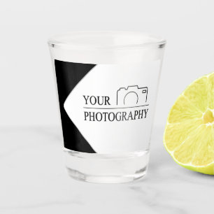 Elegante bruiloft Voeg gepersonaliseerde fotografi Shot Glas