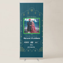 Elegante bruiloft welkom banner