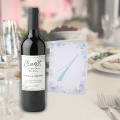 Elegante bruiloft wijn fles labels - Set van 6 Etiket