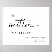 Elegante bruiloft zonnebrandcrème en bug spray tek poster (Voorkant)