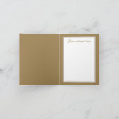 Elegante Bruiloftsborrel  Bedankkaart (Binnen)