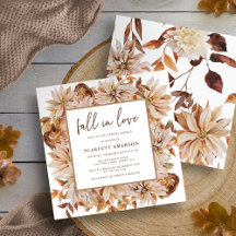 Elegante Bruiloftsdouche Herfst