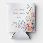 Elegante Bruiloftsfeest met Bloemen Blikjeskoeler (Voorkant)