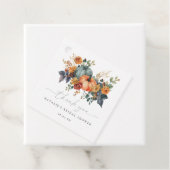 Elegante Bruiloftsshower Herfst Bedankjes Labels (In situ)