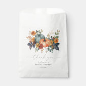 Elegante Bruiloftsshower Herfst Bedankzakje (Voorkant)