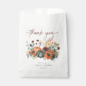 Elegante Bruiloftsshower in de herfst Bedankzakje (Voorkant)