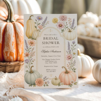 Elegante Bruiloftsuitnodiging voor Herfst | Waterv Kaart