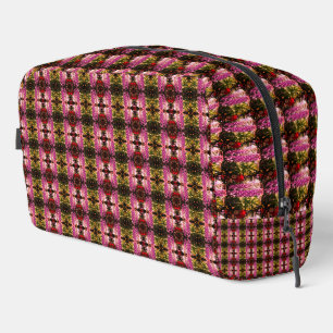 Elegante bruine en zwarte symmetrie toilettasje