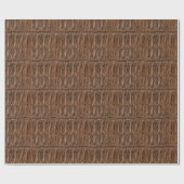 Elegante bruine krokodil cadeaupapier (Vlak)