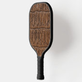 Elegante bruine krokodil pickleball paddle (Links)