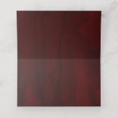 Elegante bruine rode bloemige bruiloft (Binnenkant ongevouwen)