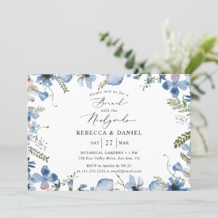 Elegante brunch met Passen getrouwd bruiloft uitno Kaart