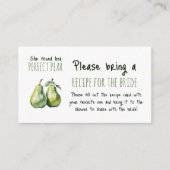 Elegante Brunch Perfect Pear Vrijgezellenfeest Rec Informatiekaartje (Voorkant)