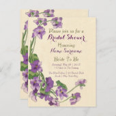 Elegante budget bruids douche uitnodiging (Voorkant / Achterkant)