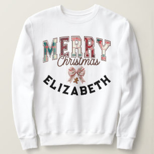 Elegante Buffalo Plaid Vrolijke Kerstmis gepersona Trui