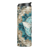 Elegante Bumble Bee Mandala Thermosbeker (Gedraaid links)