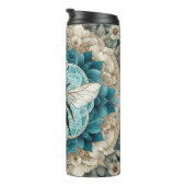 Elegante Bumble Bee Mandala Thermosbeker (Geroteerd rechts)