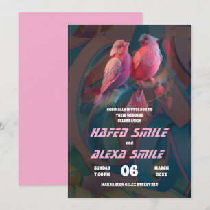 Elegante burgund roos en floral design Wedding In Kaart