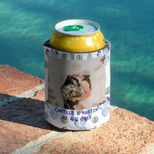 Elegante Cactus Custom Wedding Foto Gepersonalisee Blikjeskoeler