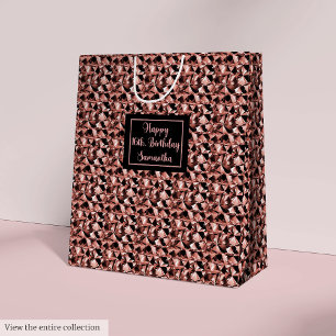 Elegante cadeautas Rose Gold Glitter Modern Accent